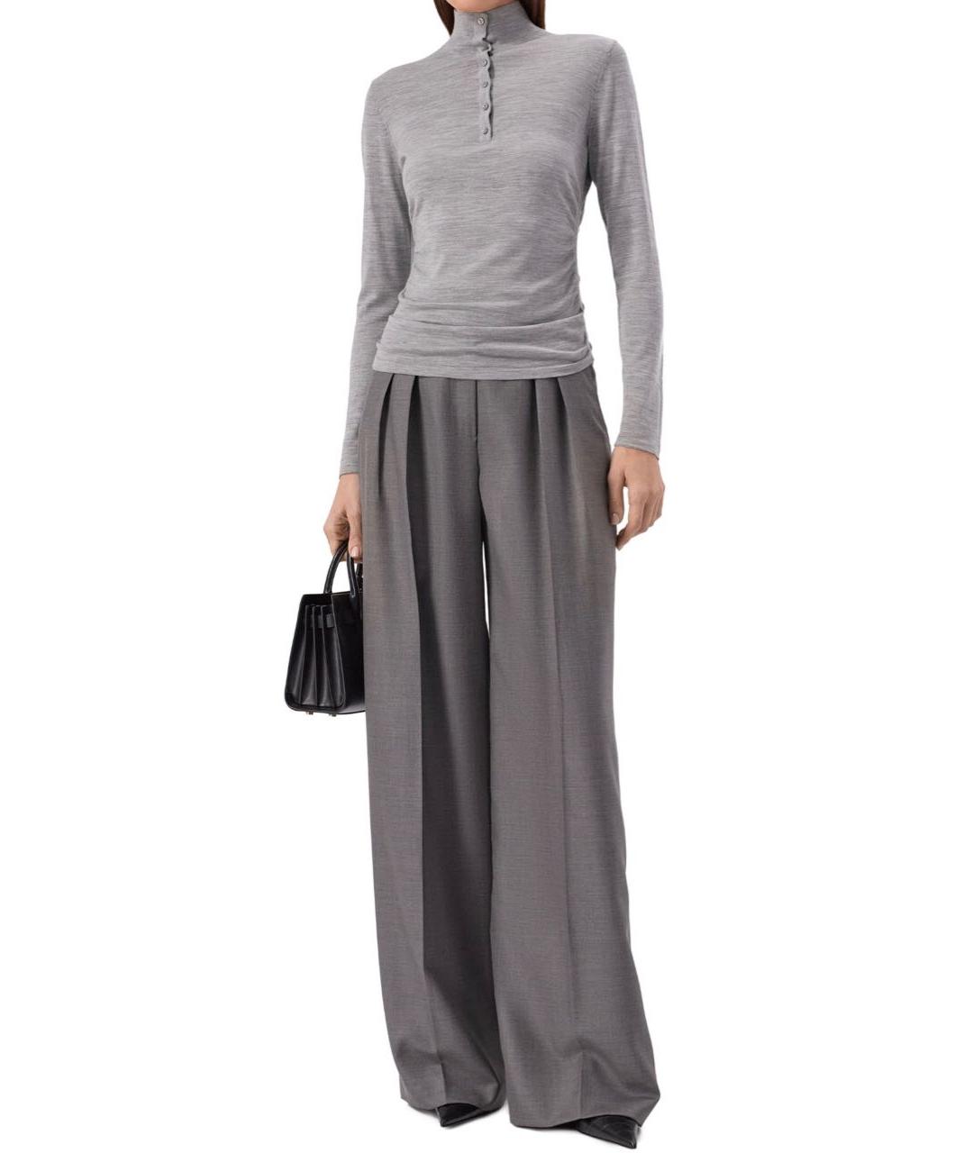 THEORY Серая шерстяная водолазка, фото 8