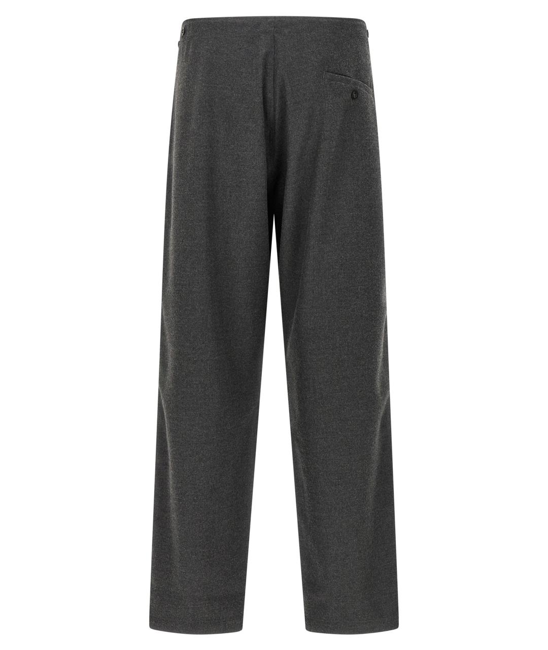 CELLAR DOOR Серые шерстяные повседневные брюки, фото 2