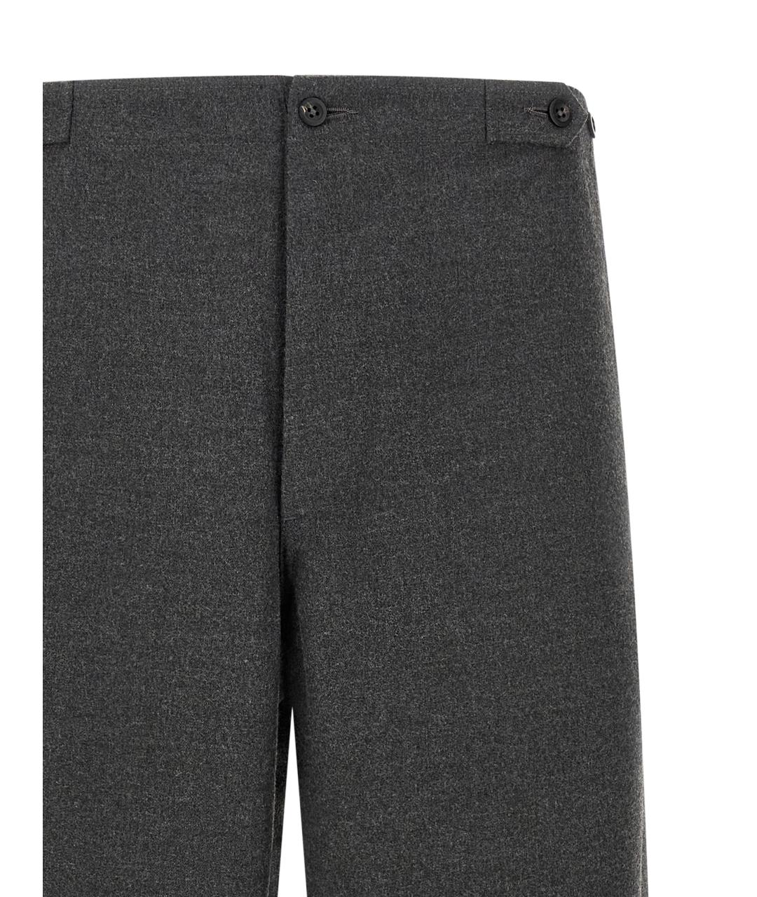 CELLAR DOOR Серые шерстяные повседневные брюки, фото 3
