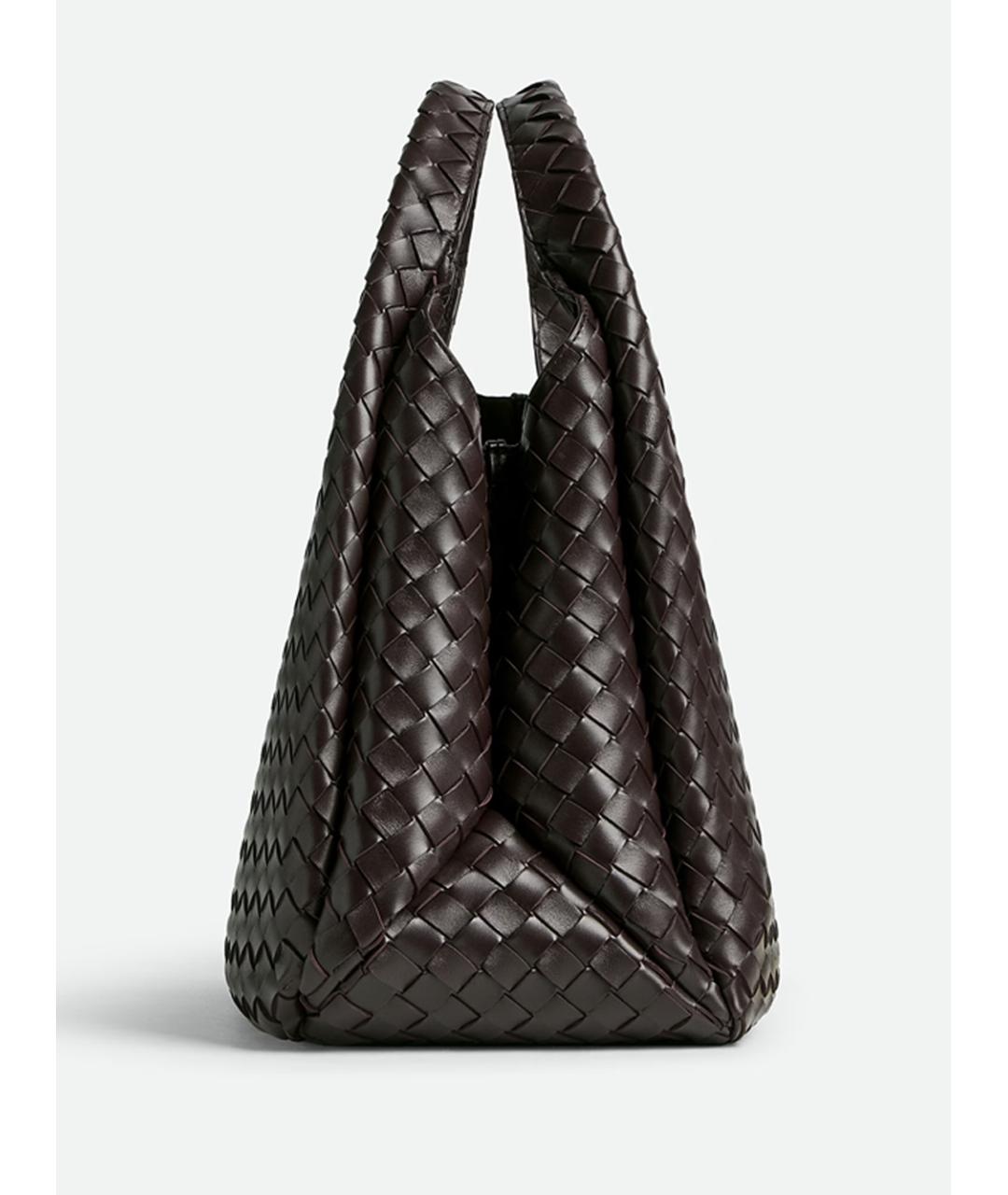 BOTTEGA VENETA Коричневая кожаная сумка тоут, фото 2