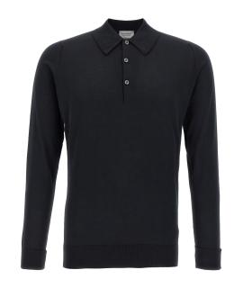 JOHN SMEDLEY Поло с длинным рукавом