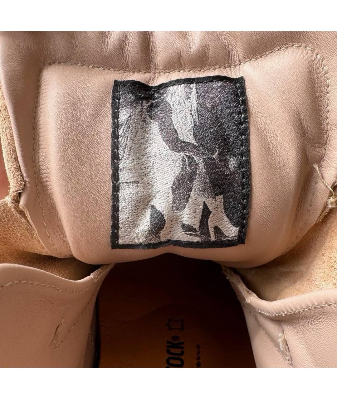 RICK OWENS Бежевые замшевые ботинки, фото 7