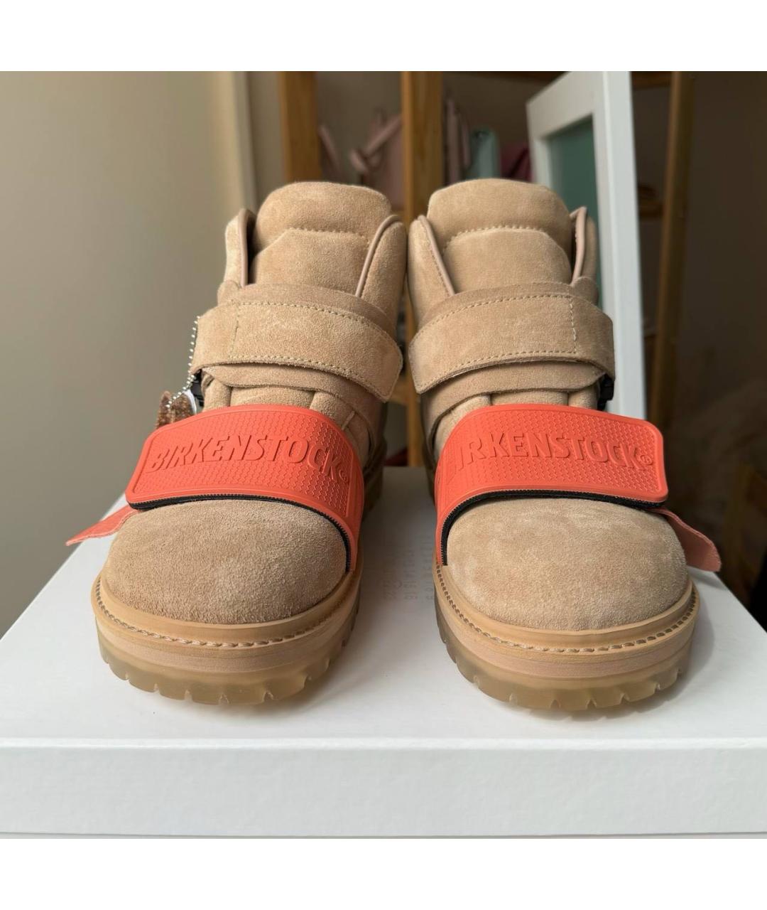 RICK OWENS Бежевые замшевые ботинки, фото 6