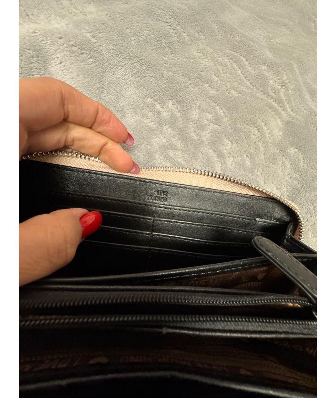 LOVE MOSCHINO Розовый кошелек из искусственной кожи, фото 5