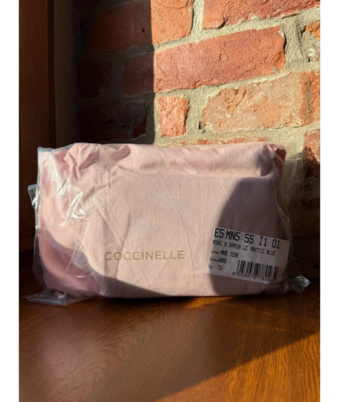 COCCINELLE Голубая кожаная сумка через плечо, фото 8