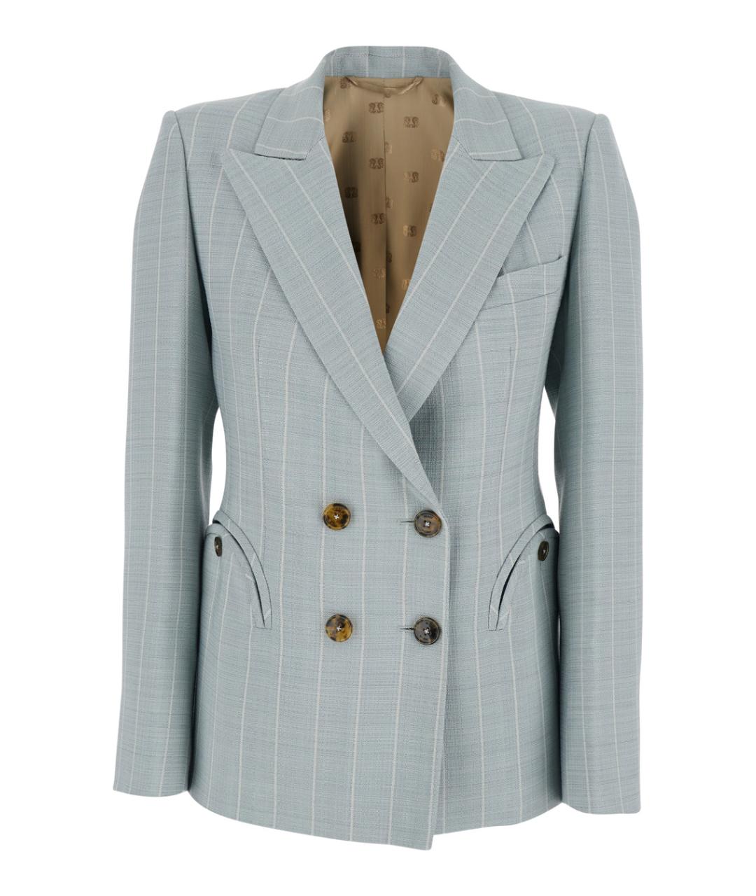 BLAZE MILANO Синий вискозный жакет/пиджак, фото 1