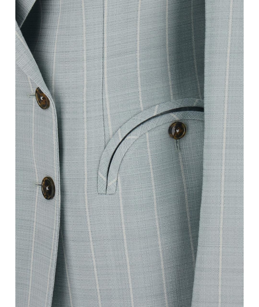 BLAZE MILANO Синий вискозный жакет/пиджак, фото 3