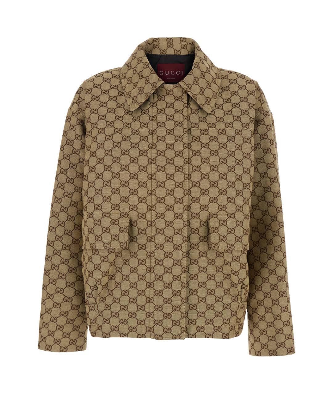 GUCCI Бежевая хлопковая куртка, фото 1