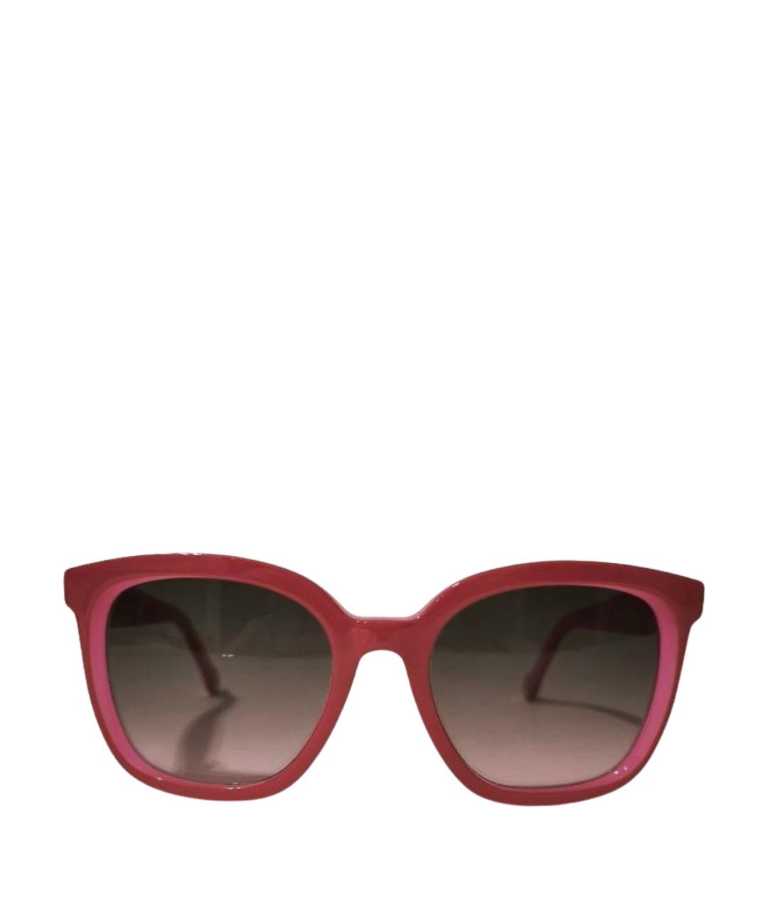 CAROLINA HERRERA Красные пластиковые солнцезащитные очки, фото 1