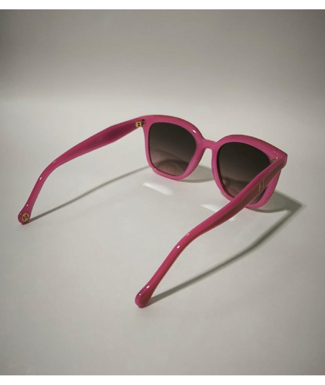 CAROLINA HERRERA Красные пластиковые солнцезащитные очки, фото 4