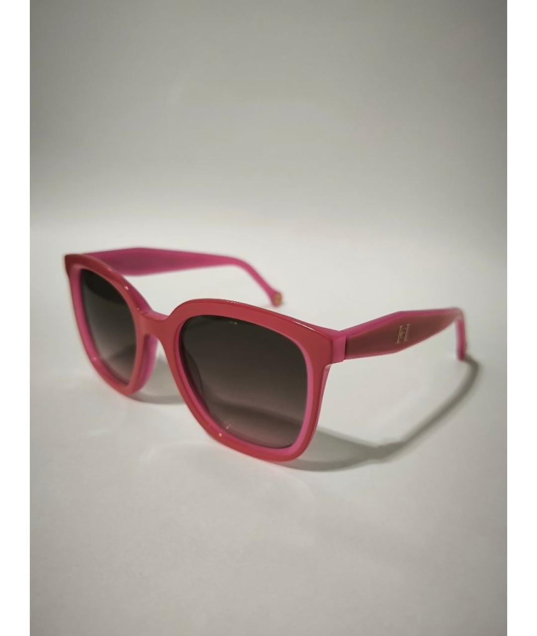 CAROLINA HERRERA Красные пластиковые солнцезащитные очки, фото 2