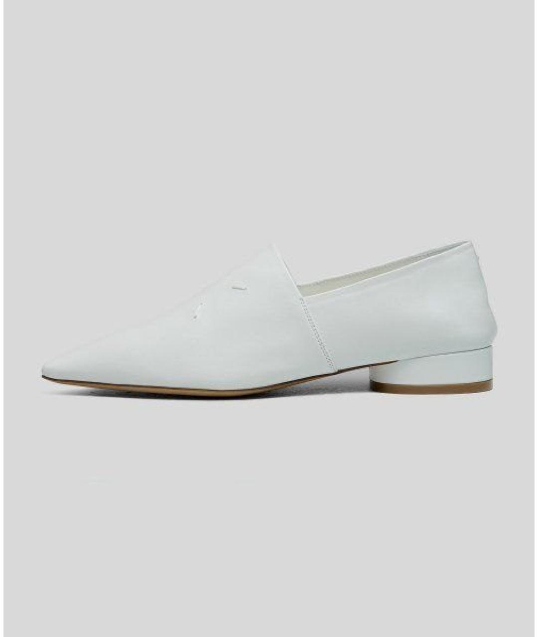 MAISON MARGIELA Белые кожаные лоферы, фото 5