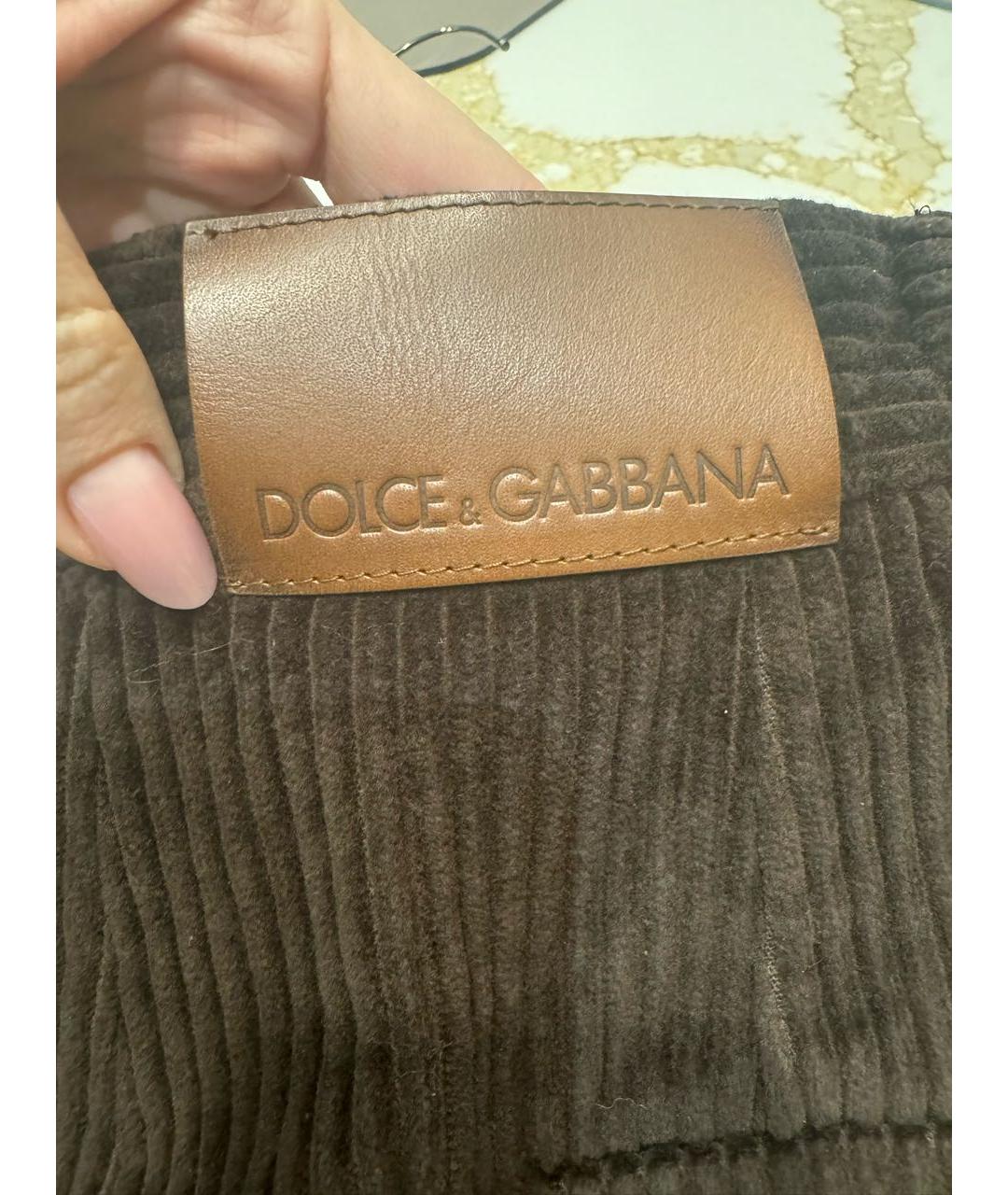 DOLCE&GABBANA Коричневые хлопковые шорты, фото 6