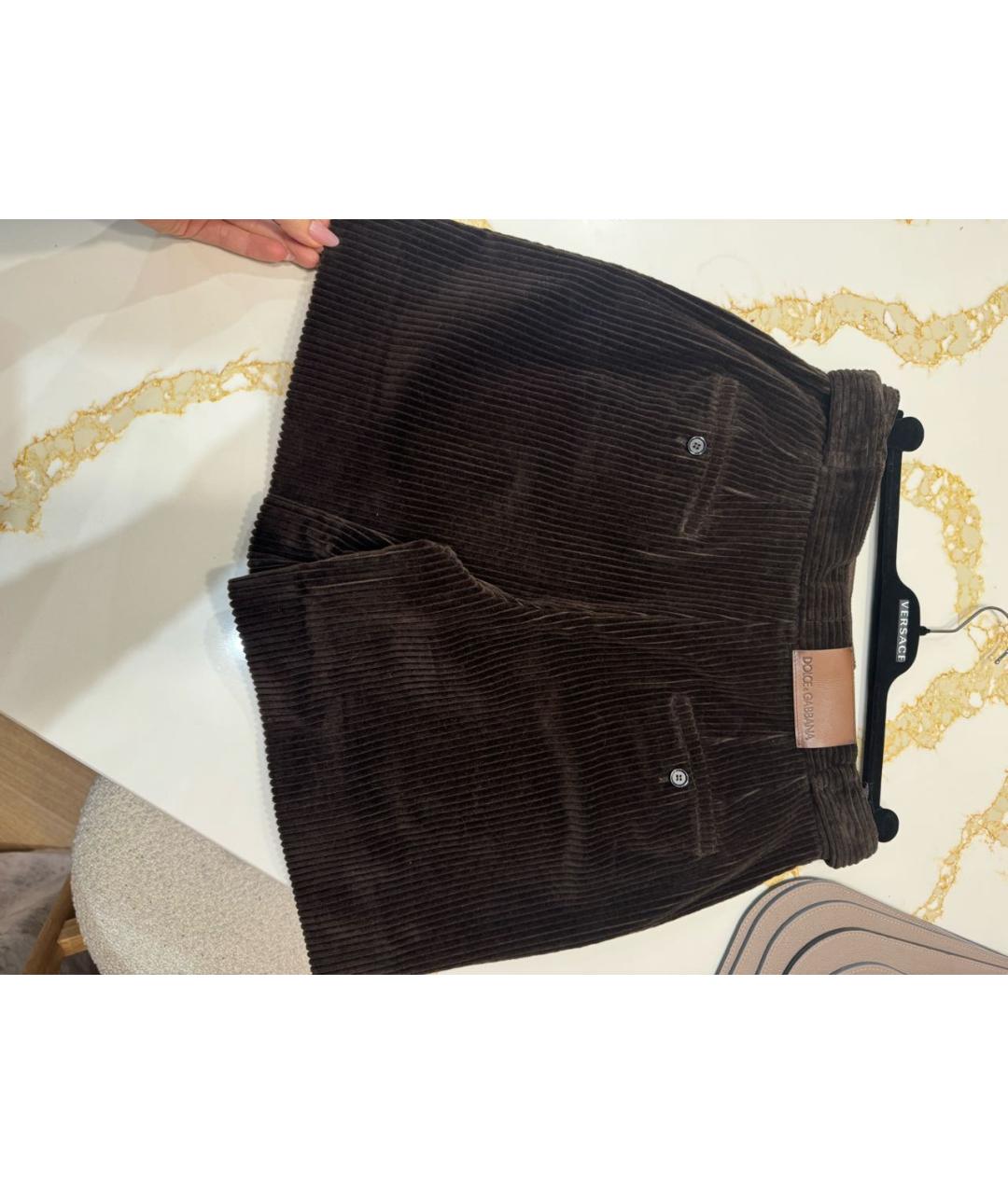 DOLCE&GABBANA Коричневые хлопковые шорты, фото 3