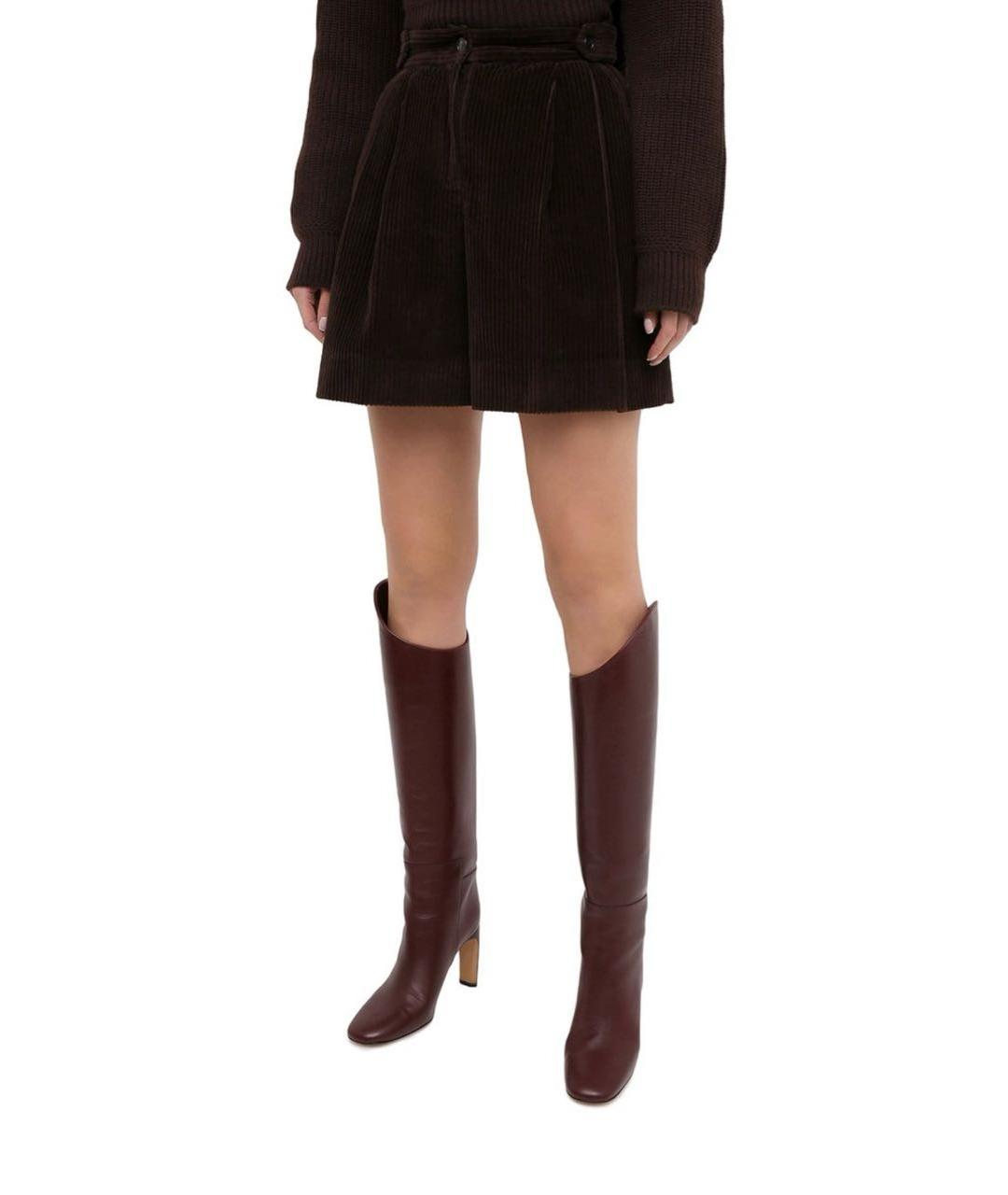 DOLCE&GABBANA Коричневые хлопковые шорты, фото 5