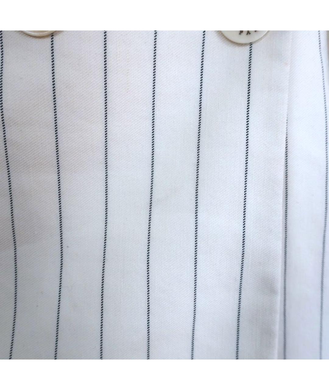 SANDRO Белый хлопковый жакет/пиджак, фото 4