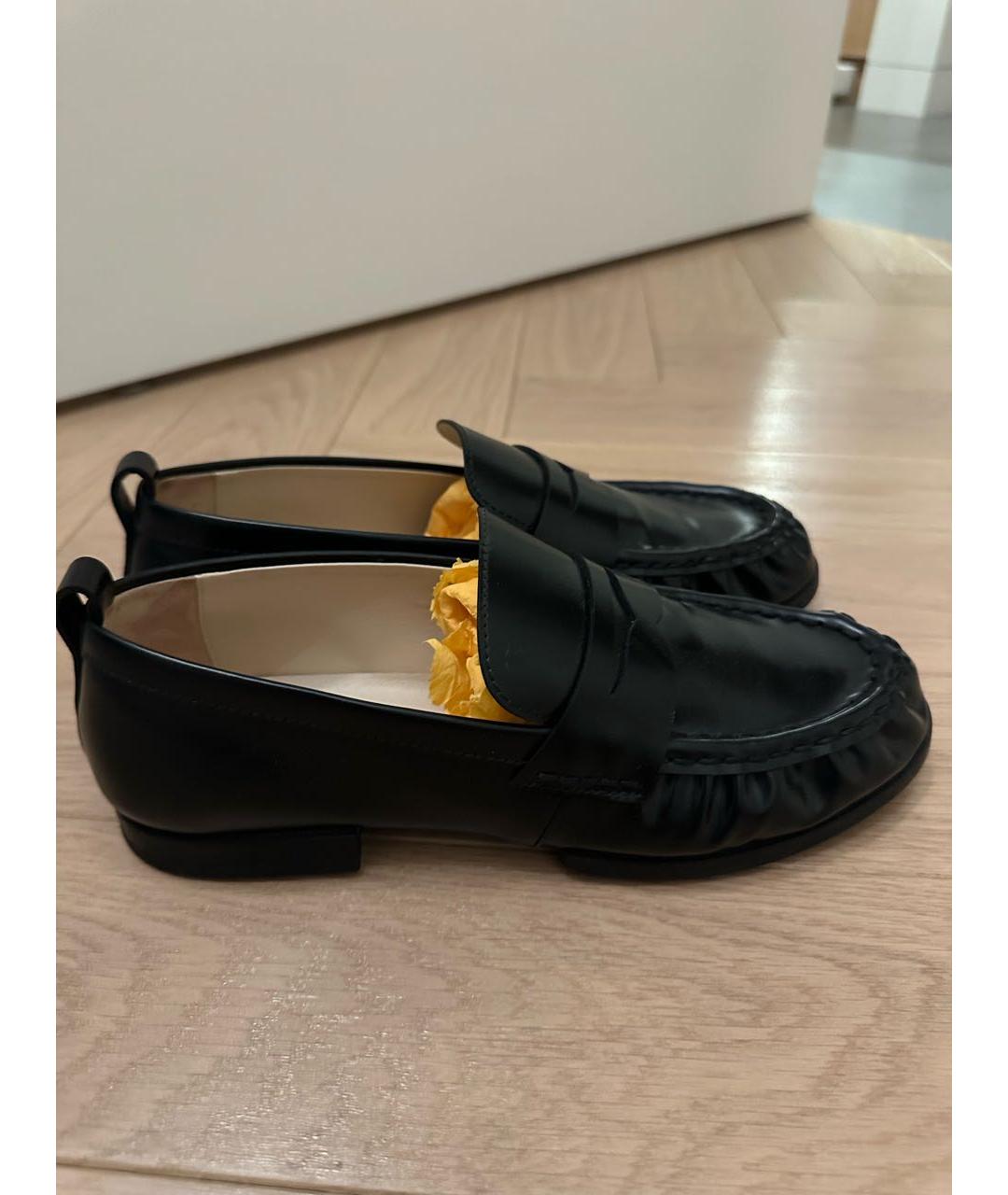 TOD'S Черные кожаные лоферы, фото 9