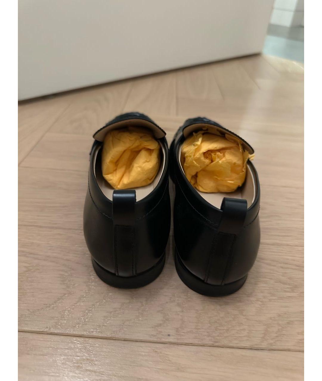 TOD'S Черные кожаные лоферы, фото 7