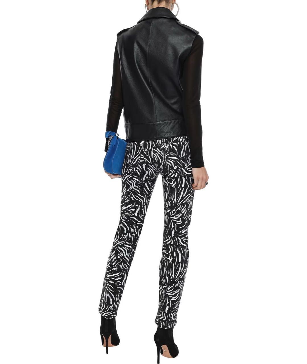 VERSACE Черный кожаный жилет, фото 3