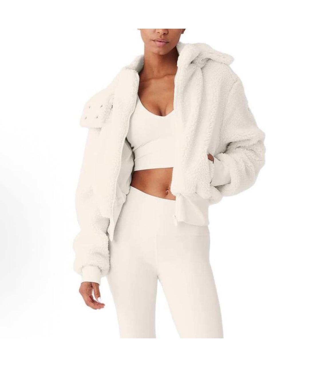 ALO YOGA Белая куртка, фото 3