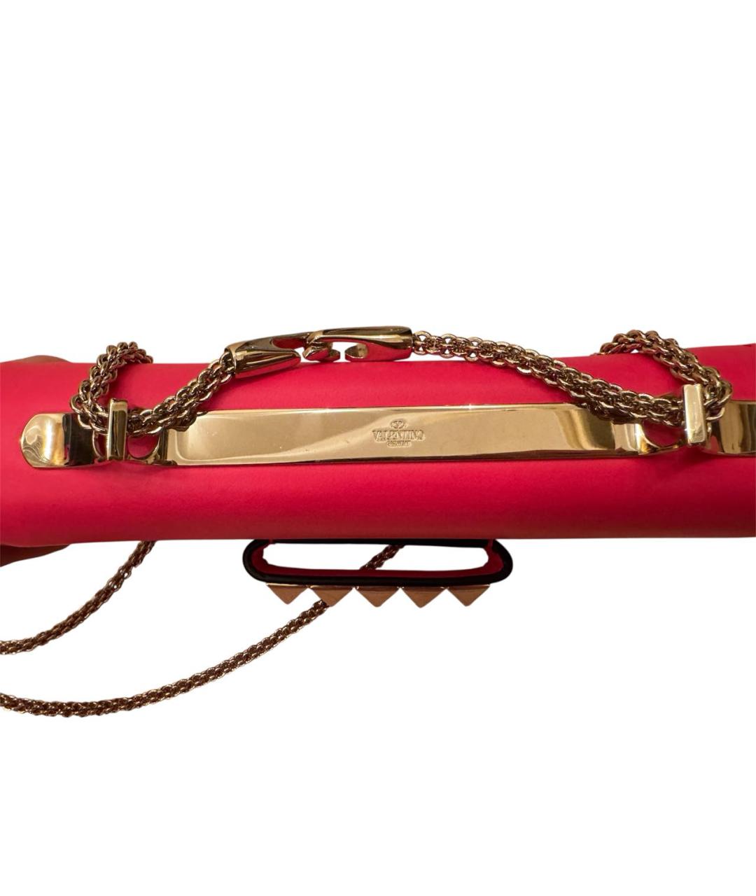 VALENTINO Фуксия кожаная сумка через плечо, фото 5