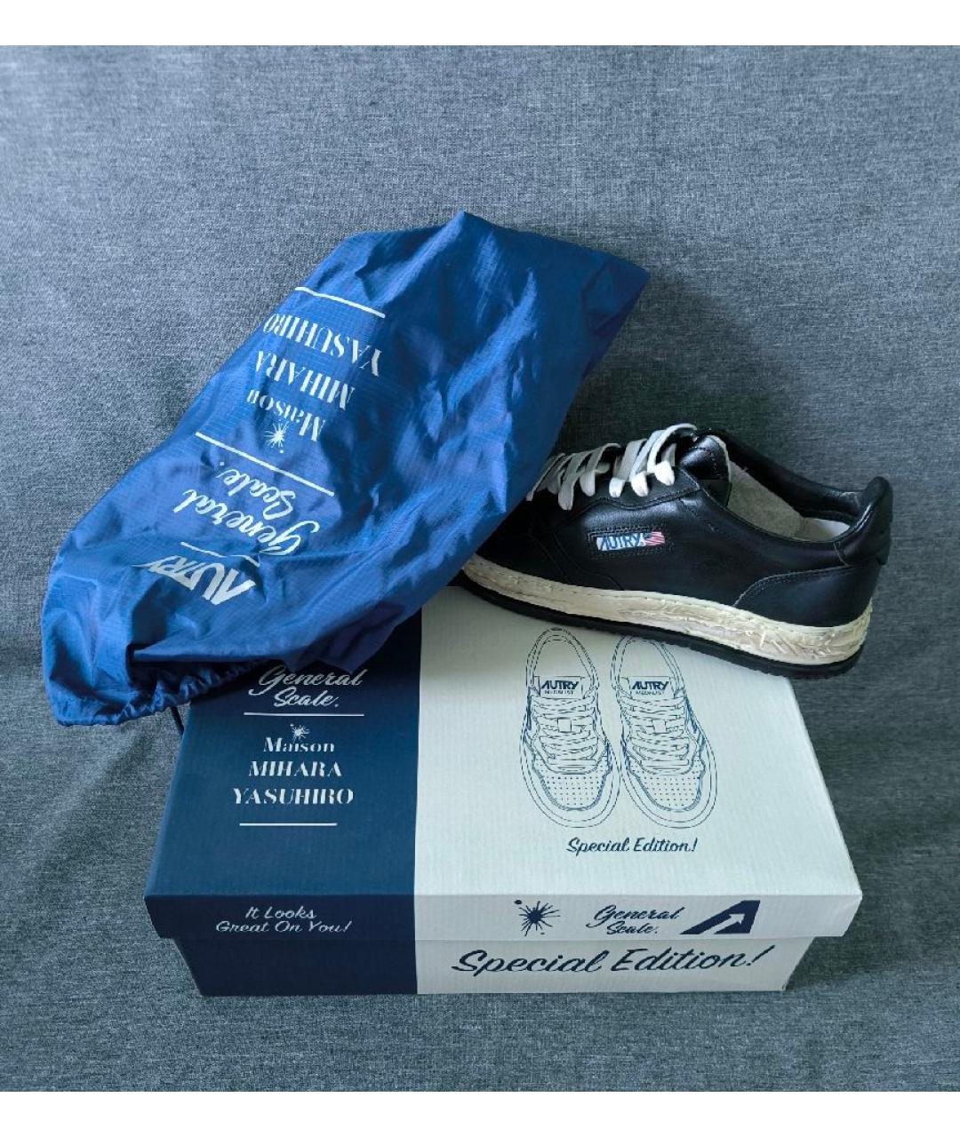 MAISON MIHARA YASUHIRO Мульти кожаные низкие кроссовки / кеды, фото 3