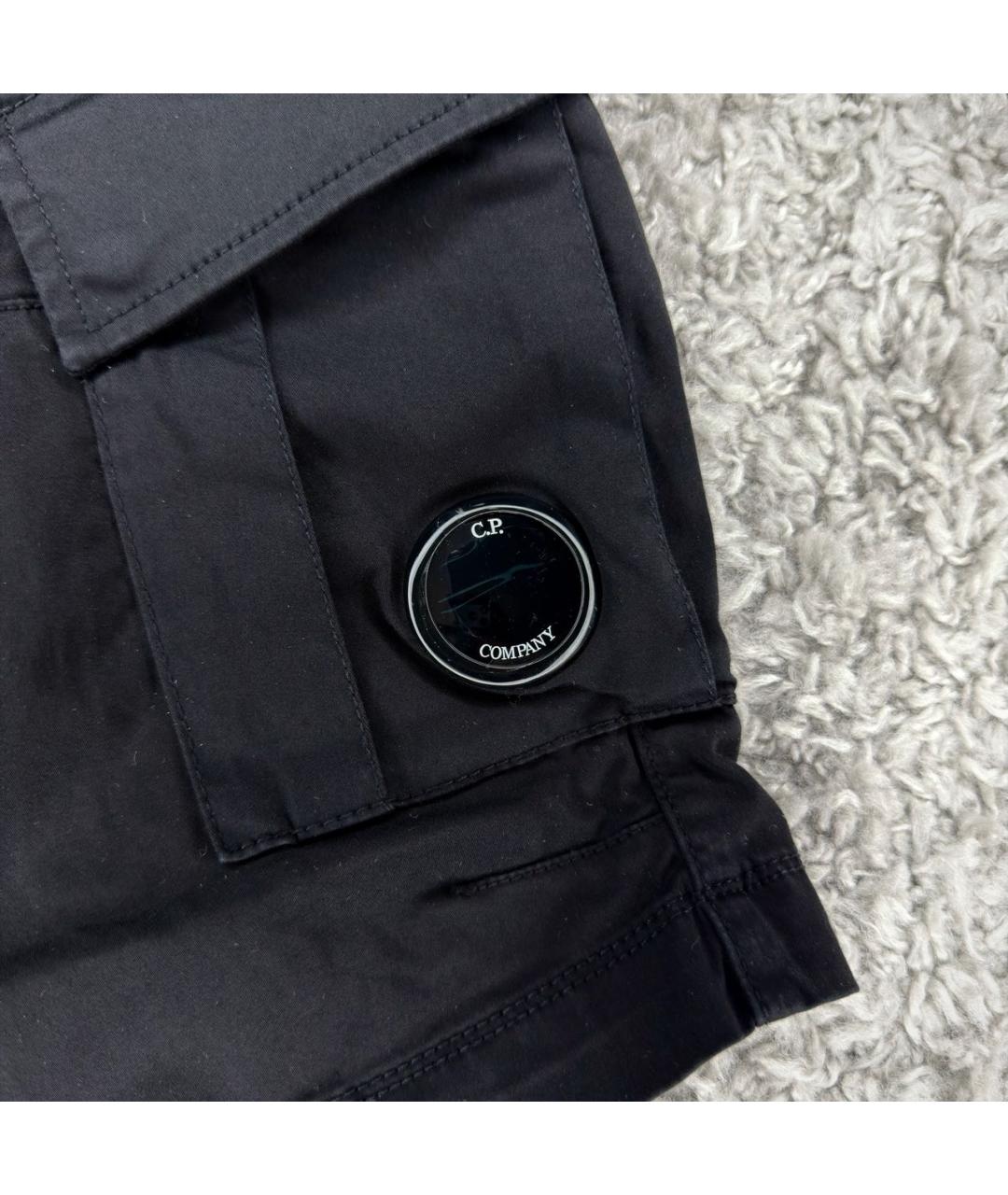 CP COMPANY Черные хлопковые шорты, фото 5