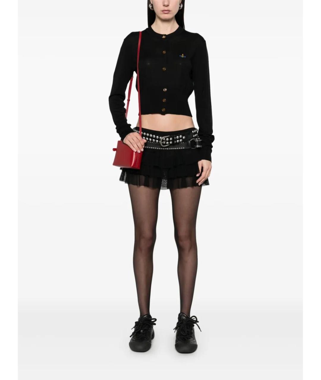 VIVIENNE WESTWOOD Черный шерстяной кардиган, фото 2