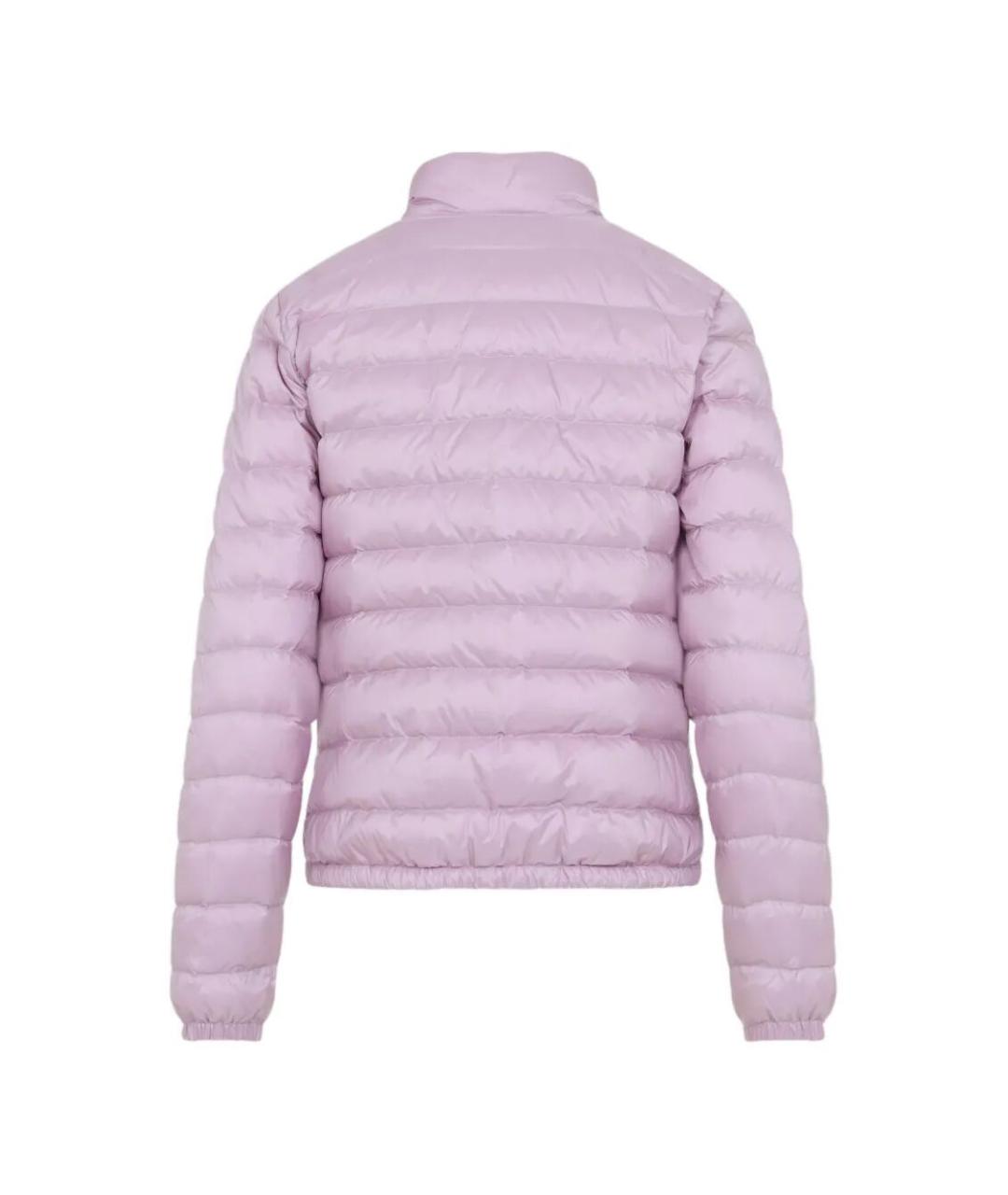 MONCLER Розовый полиамидовый пуховик, фото 2