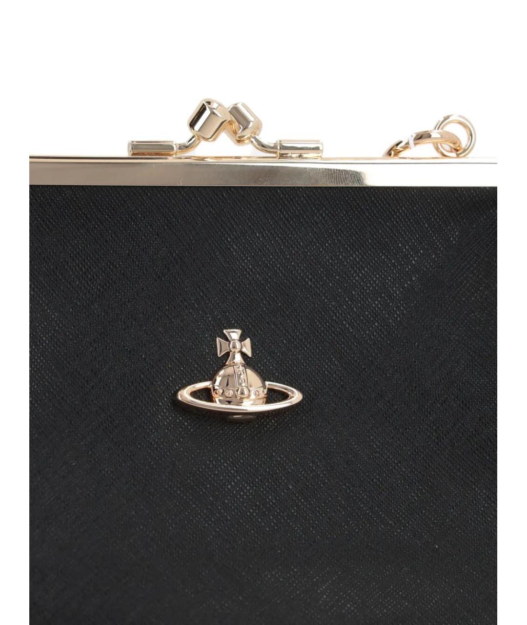 VIVIENNE WESTWOOD Черная сумка тоут из искусственной кожи, фото 5