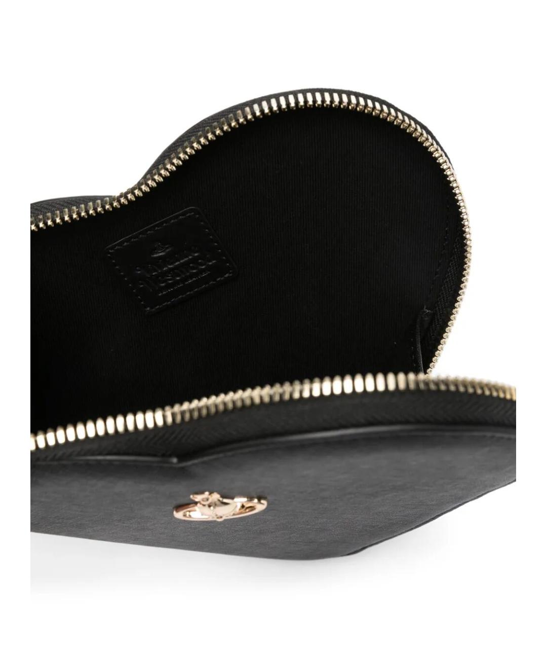 VIVIENNE WESTWOOD Черная сумка через плечо из искусственной кожи, фото 5