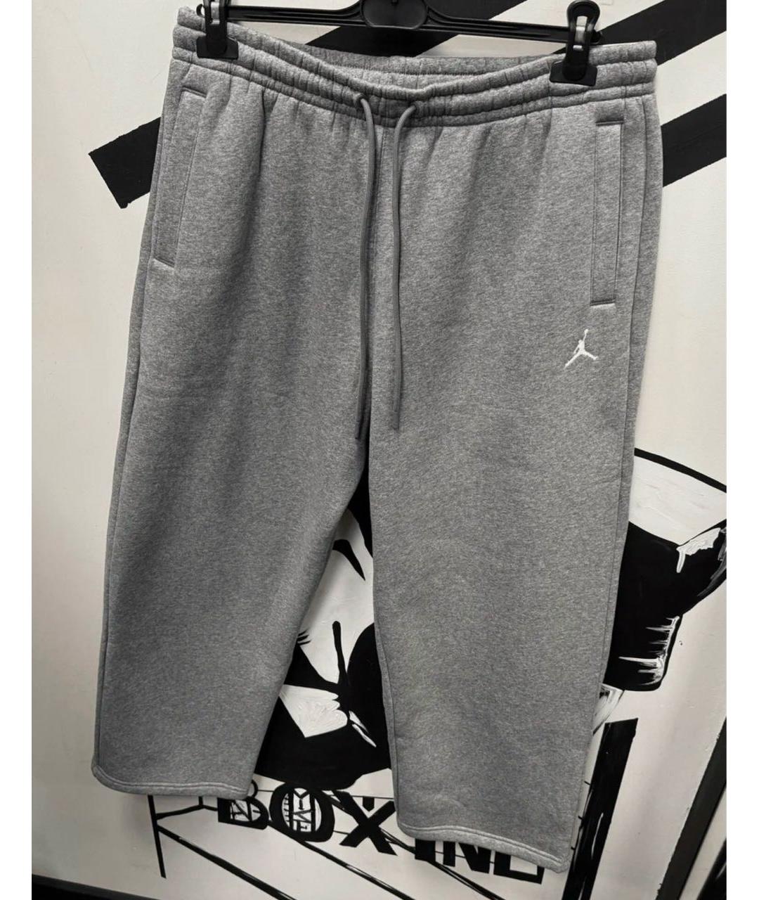 JORDAN Серые хлопковые повседневные брюки, фото 7
