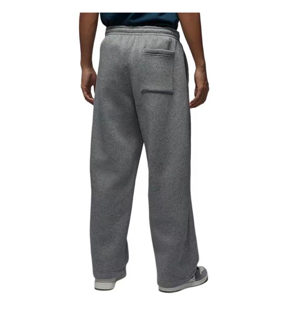 JORDAN Серые хлопковые повседневные брюки, фото 3