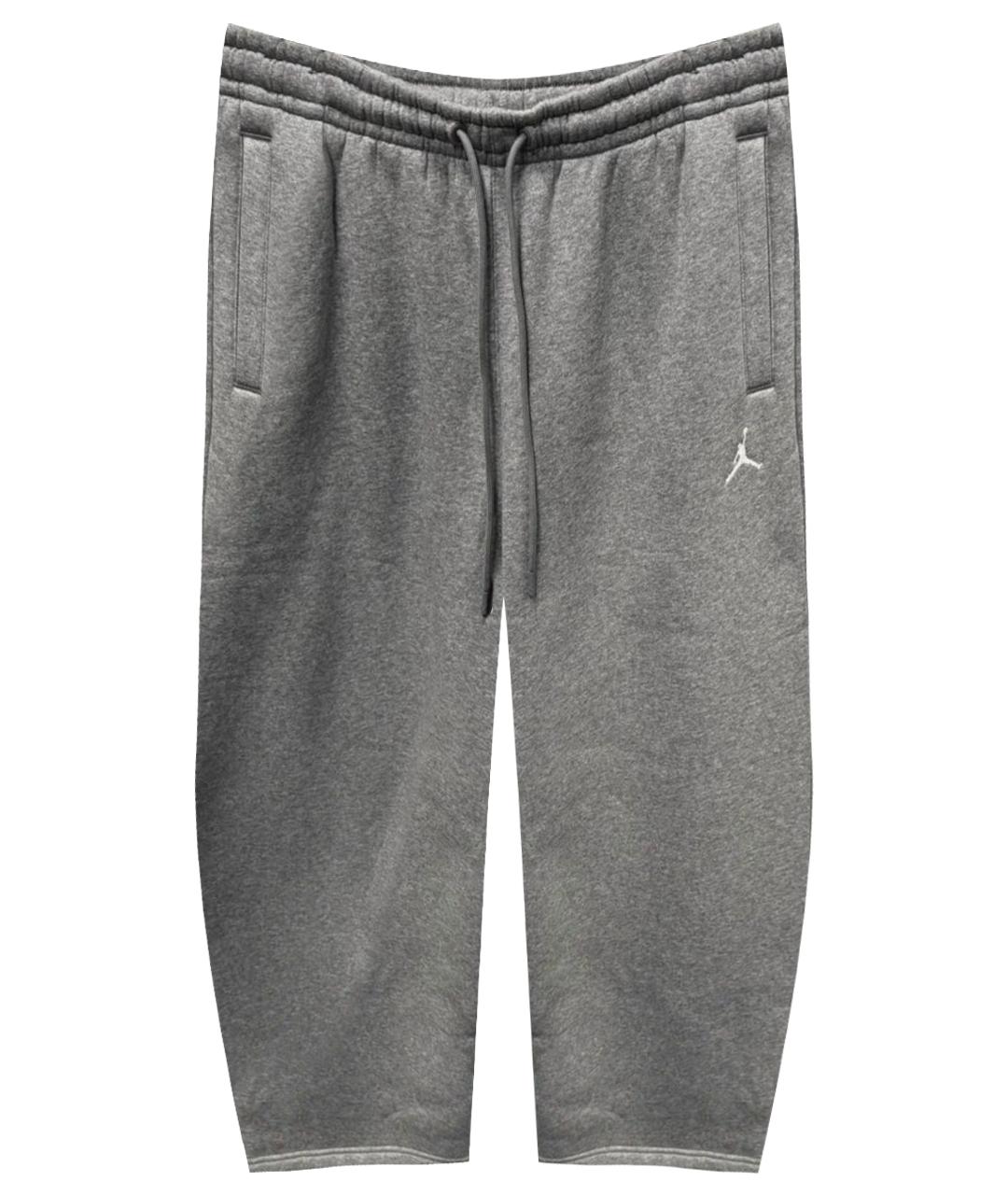 JORDAN Серые хлопковые повседневные брюки, фото 1