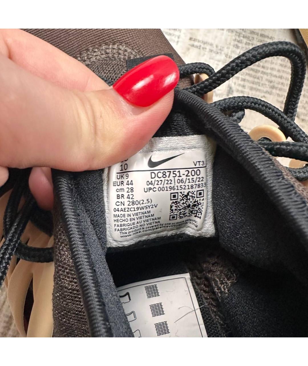 NIKE Коричневые высокие кроссовки / кеды, фото 5