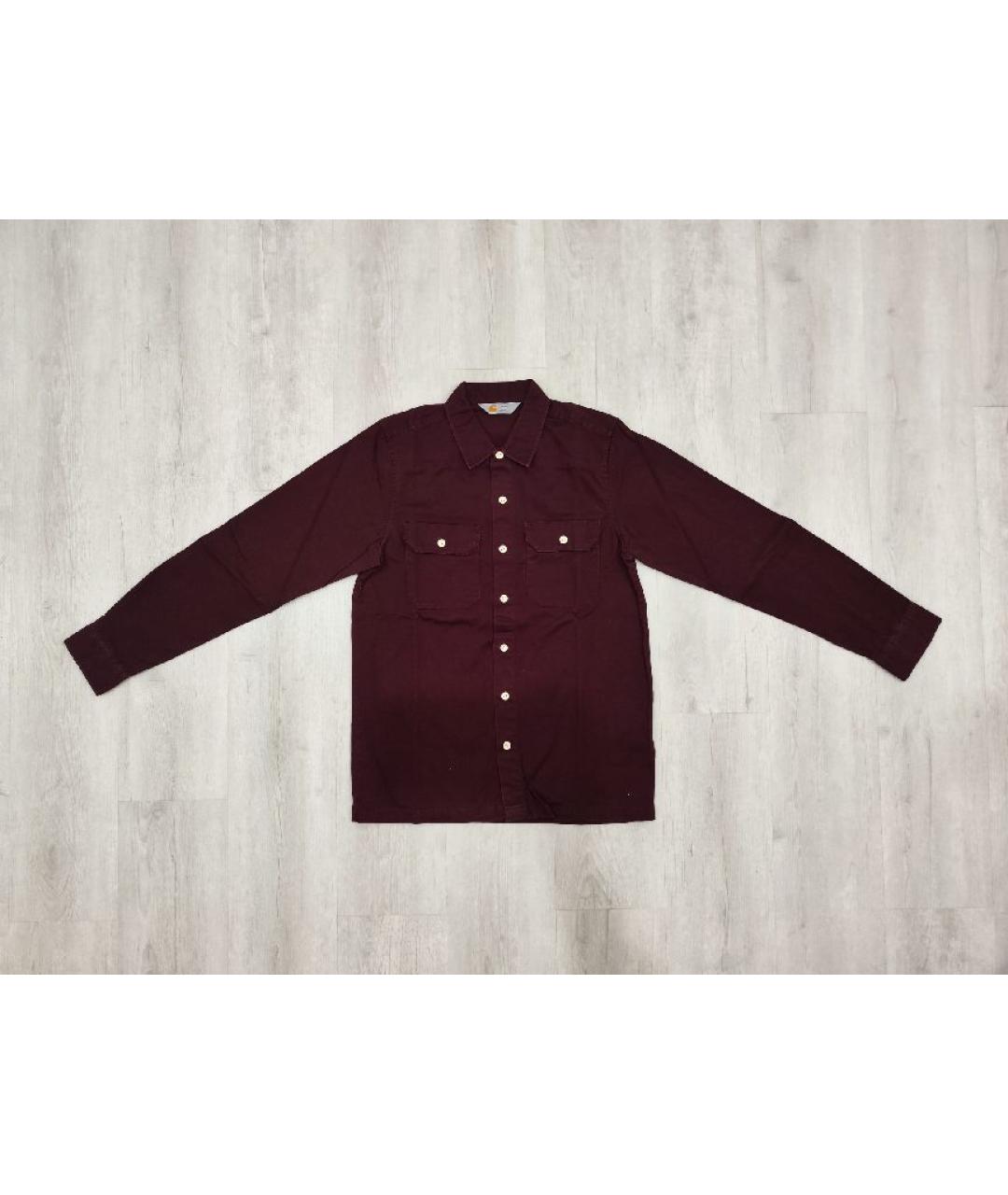CARHARTT Бордовая хлопковая кэжуал рубашка, фото 6