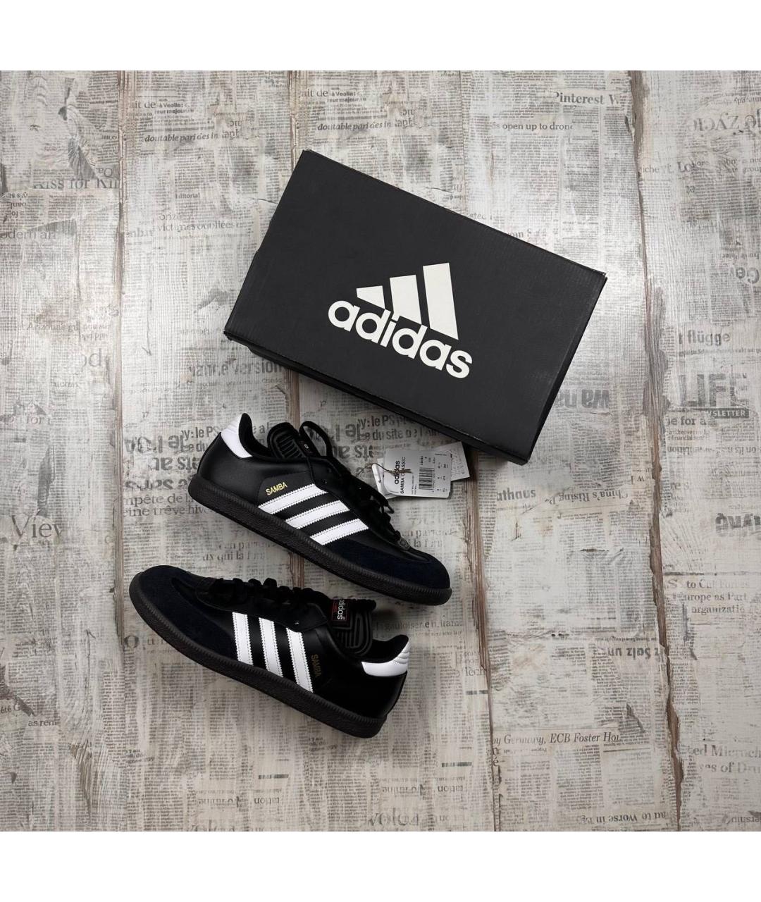 ADIDAS Черные низкие кроссовки / кеды, фото 2