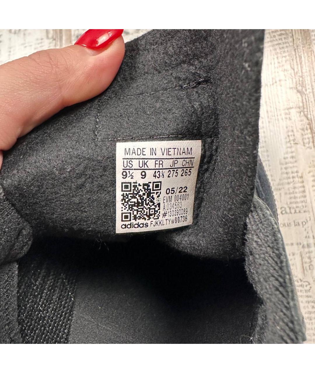 ADIDAS Черные низкие кроссовки / кеды, фото 5