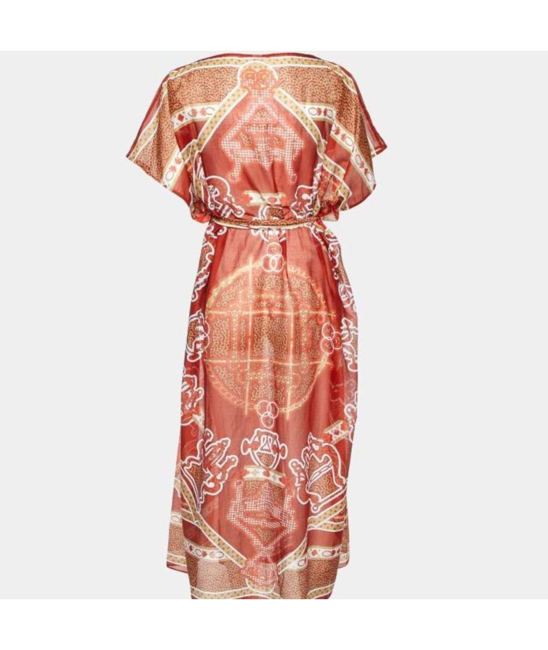 HERMES Красный хлопковый сарафан, фото 2