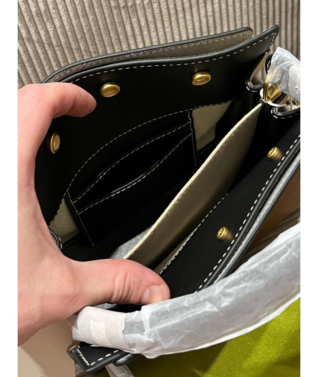 TORY BURCH Коричневая кожаная сумка через плечо, фото 5