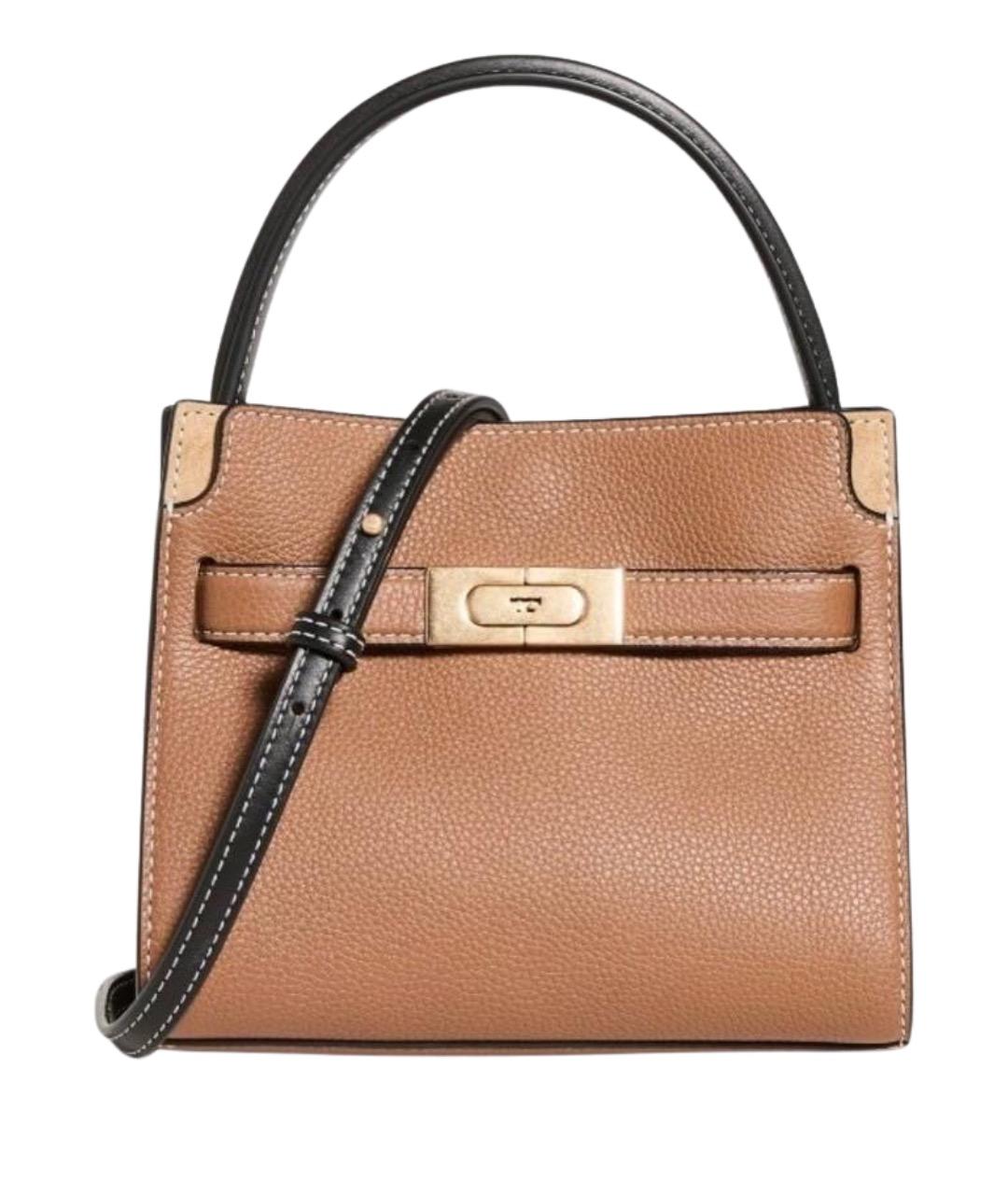 TORY BURCH Коричневая кожаная сумка через плечо, фото 1