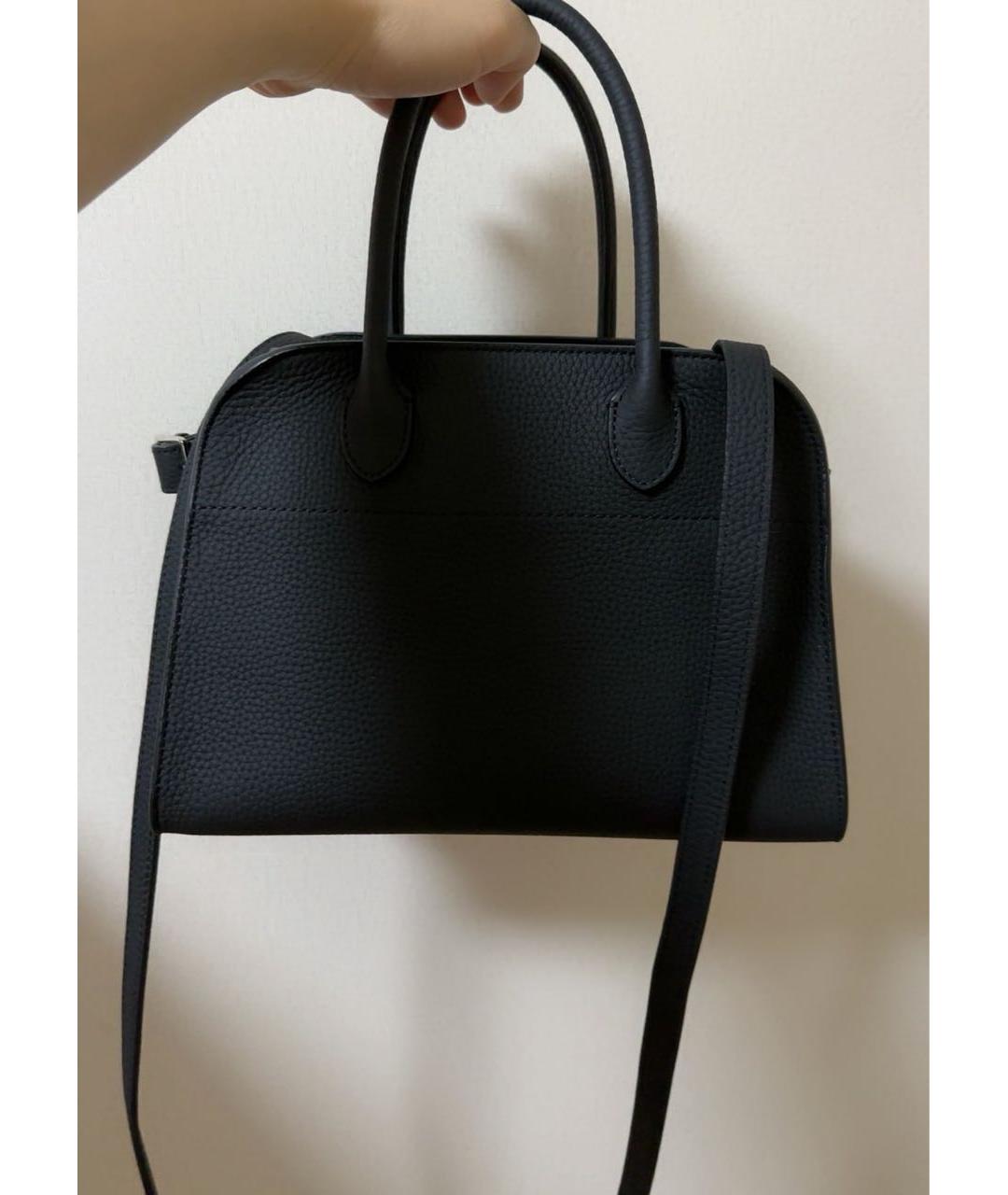 THE ROW Черная кожаная сумка тоут, фото 7