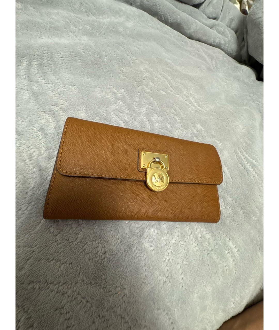 MICHAEL KORS Коричневый кошелек из искусственной кожи, фото 2