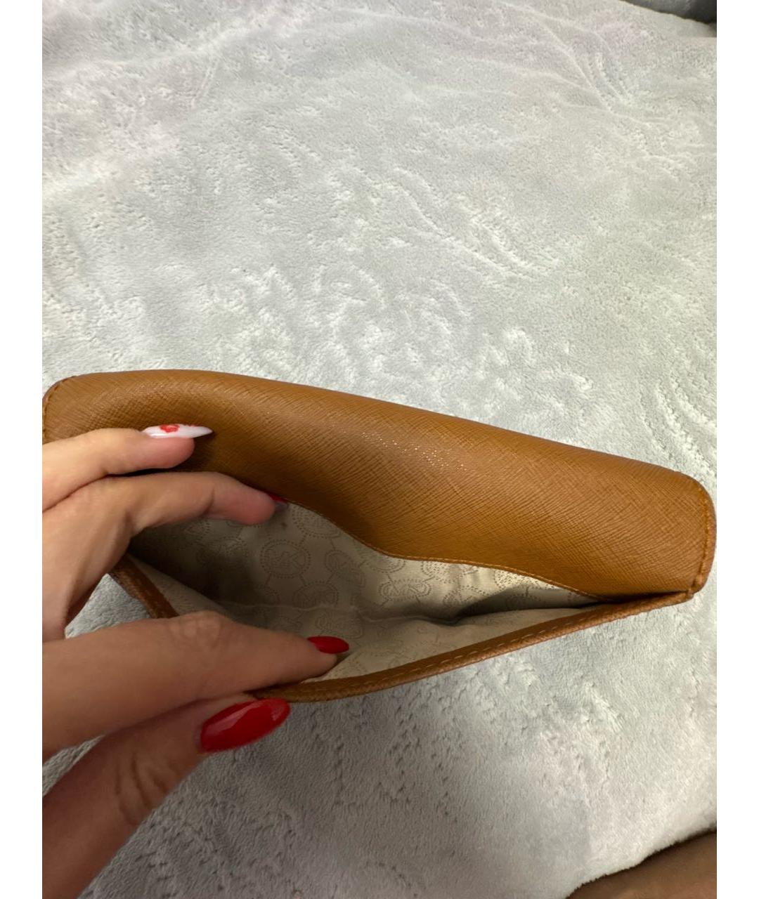 MICHAEL KORS Коричневый кошелек из искусственной кожи, фото 6