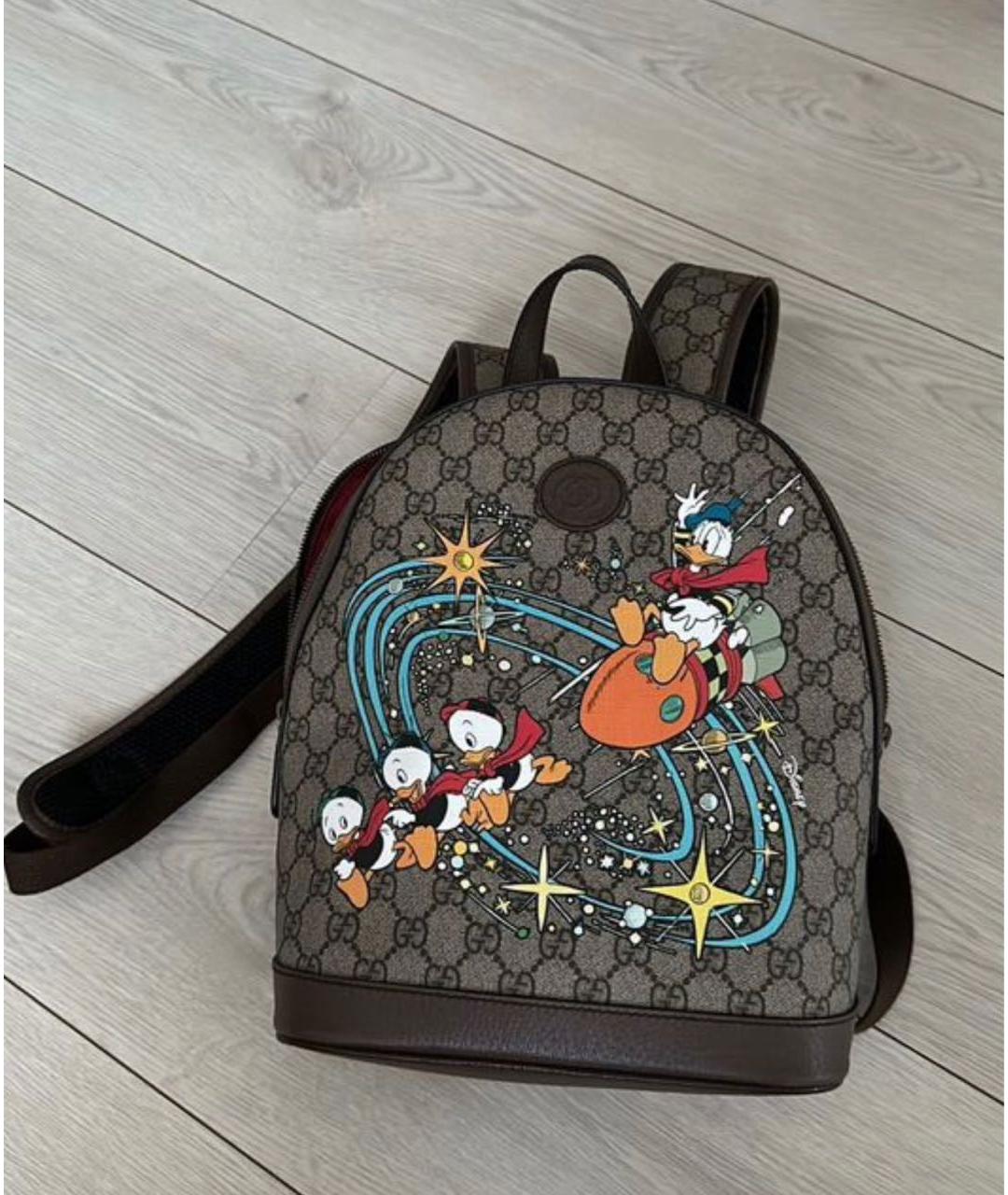 GUCCI Коричневый рюкзак, фото 9