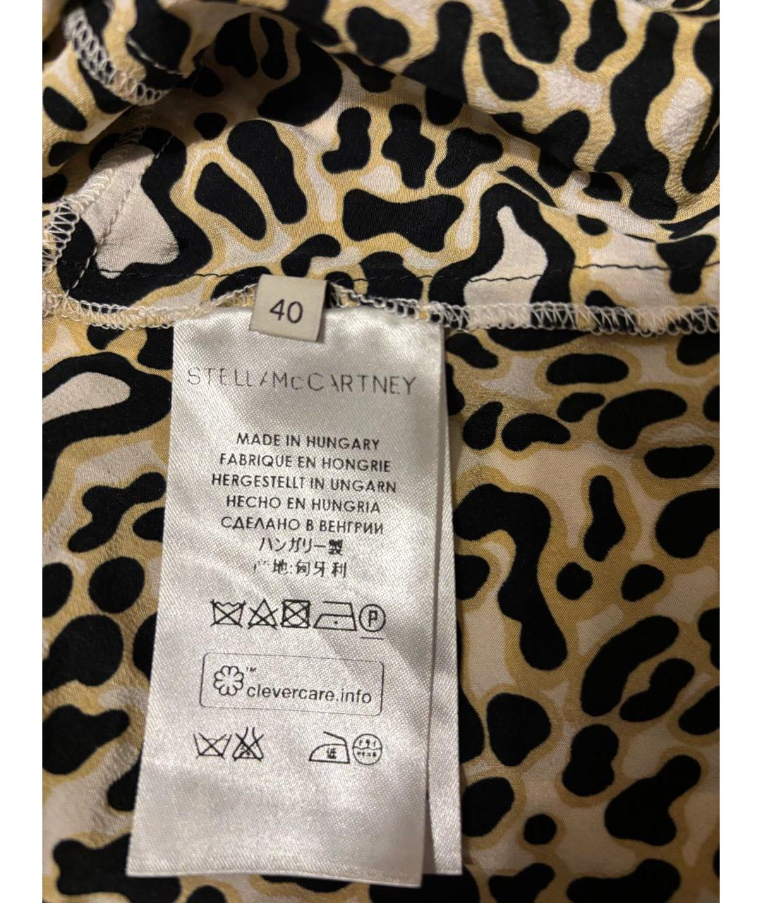 STELLA MCCARTNEY Мульти шелковое коктейльное платье, фото 4