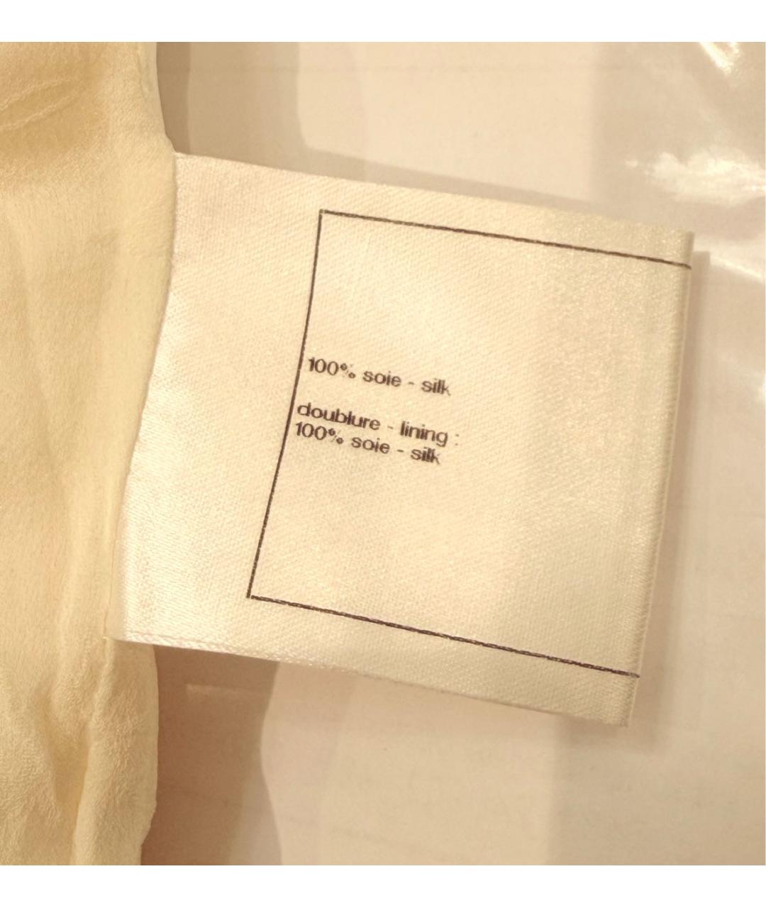 CHANEL Белый шелковый жилет, фото 5