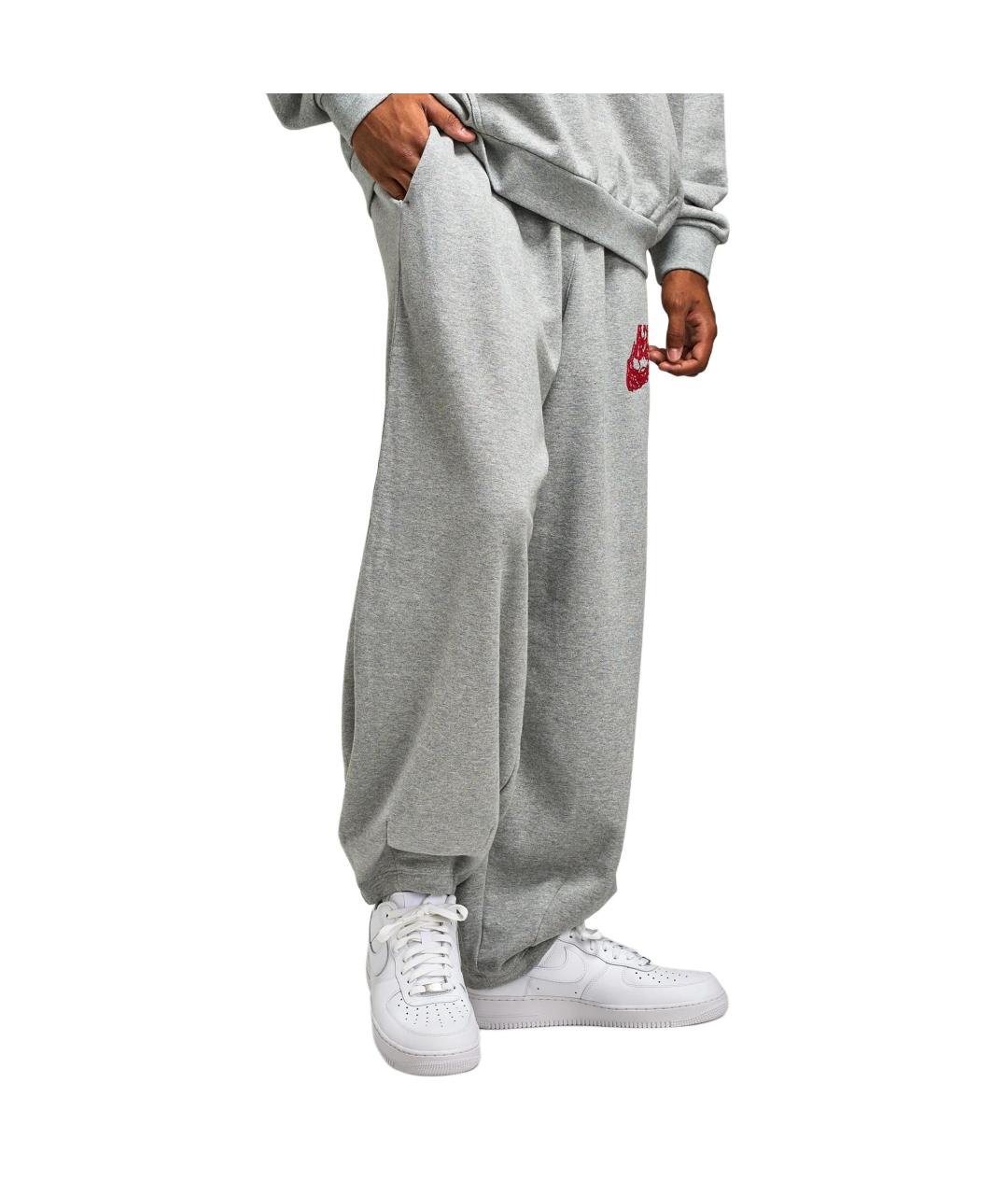 NIKE Серые повседневные брюки, фото 3