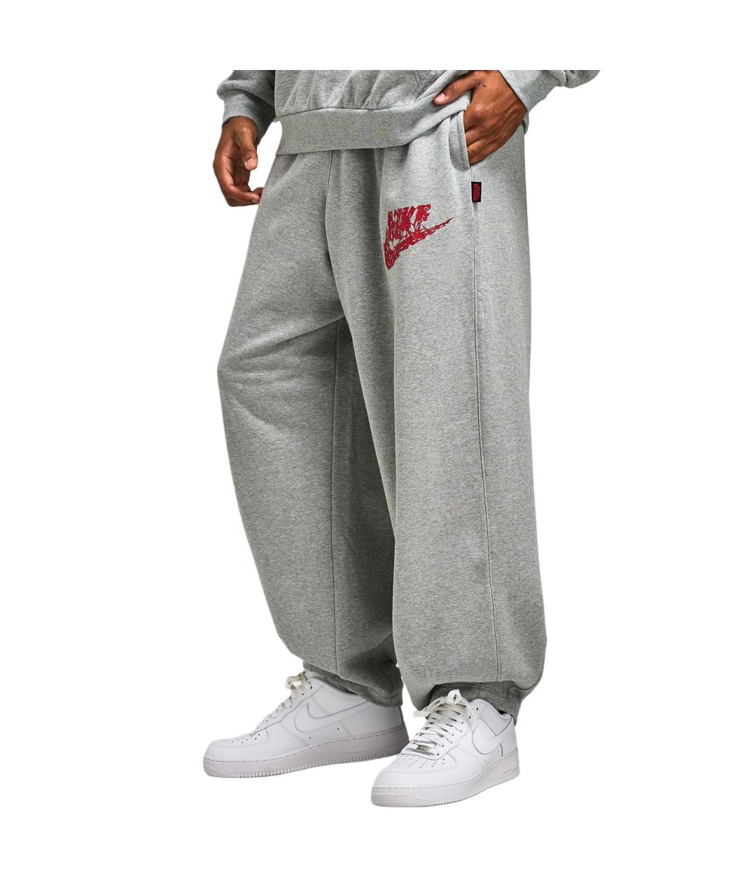 NIKE Серые повседневные брюки, фото 4