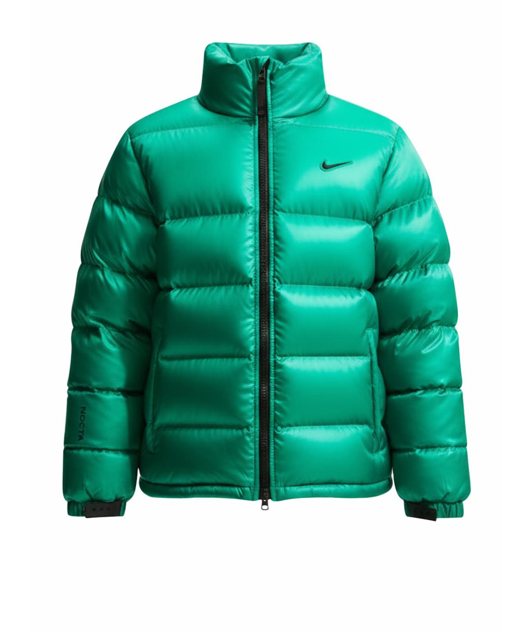 NIKE Зеленый пуховик, фото 1